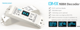 LT-820-5A 4CH CV DMX Decoder(8/16 bits, OLED Display)